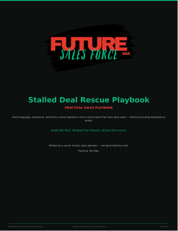 Stalled Deal Rescue Playbook cover